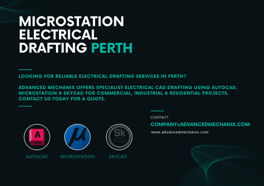 MicroStation Electrical Drafting Perth | Professional Electrical CAD Services – Advanced Mechanix