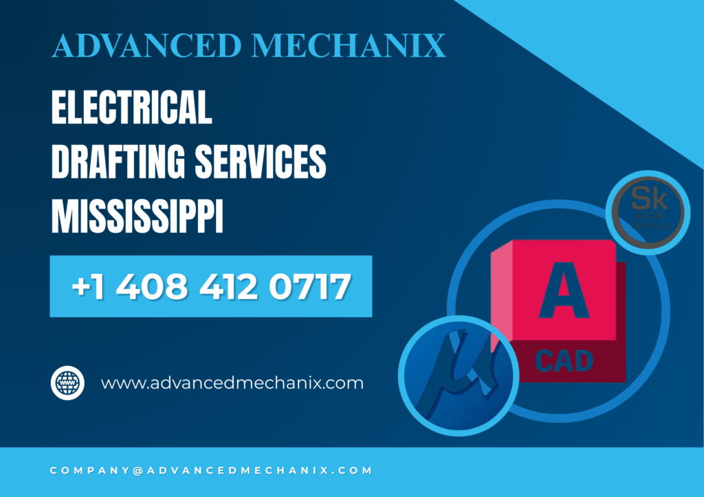 Electrical Drafting Services in Mississippi – Advanced Mechanix (AutoCAD, MicroStation, SkyCAD Experts)