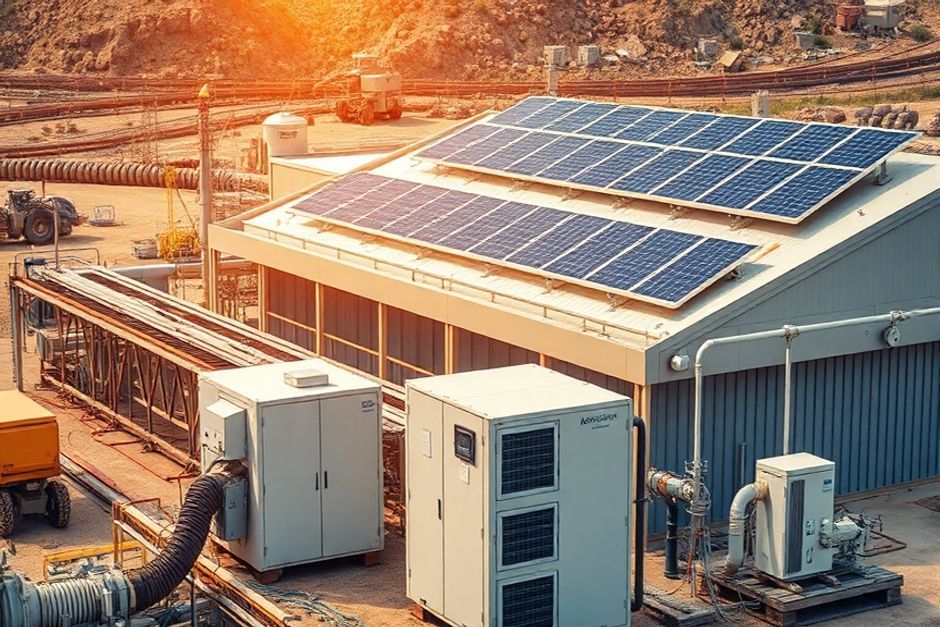 An industrial facility in Phoenix, AZ with renewable energy solutions integrated into the electrical infrastructure.