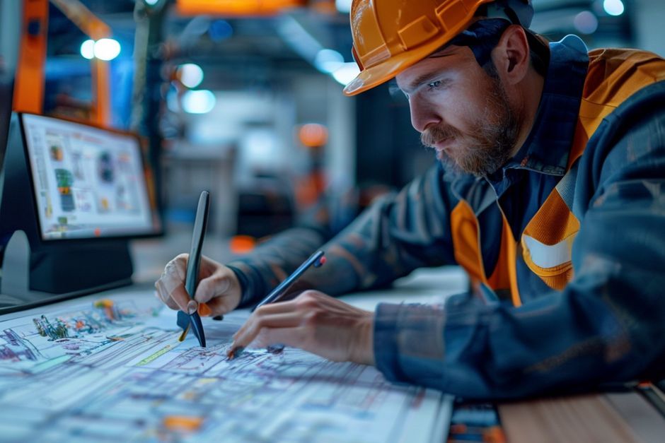 Advanced Mechanix engineer using AutoCAD to design electrical systems for a mining operation in Los Angeles.