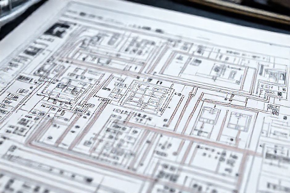 Detailed MicroStation electrical drawing for a hazardous location layout in a Houston mining operation