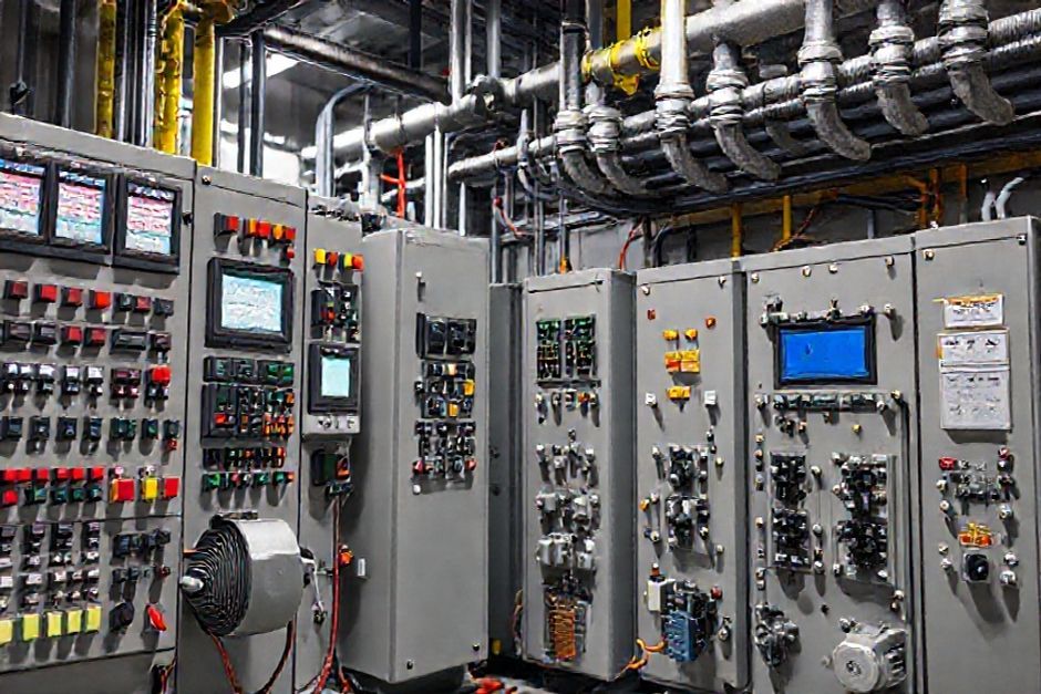 Electrical control room in a Phoenix mining facility, integrating smart monitoring and control technologies.