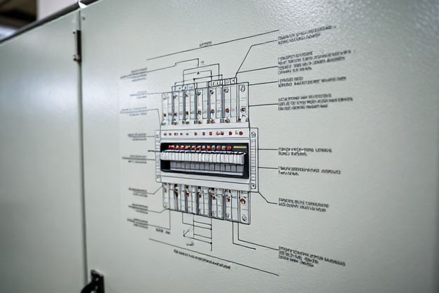 Detailed electrical panel layout design for a mining operation in Miami, created by Advanced Mechanix.