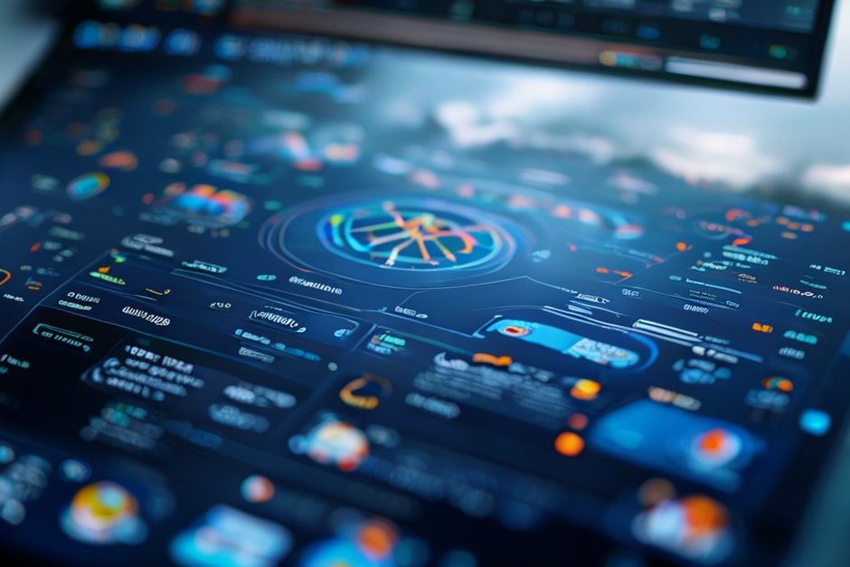 Close-up view of the SkyCAD software interface