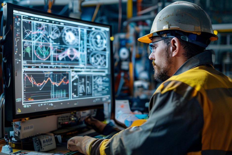 Electrical engineer using advanced data analytics to monitor and predict maintenance needs for a San Diego mining operation's electrical systems.
