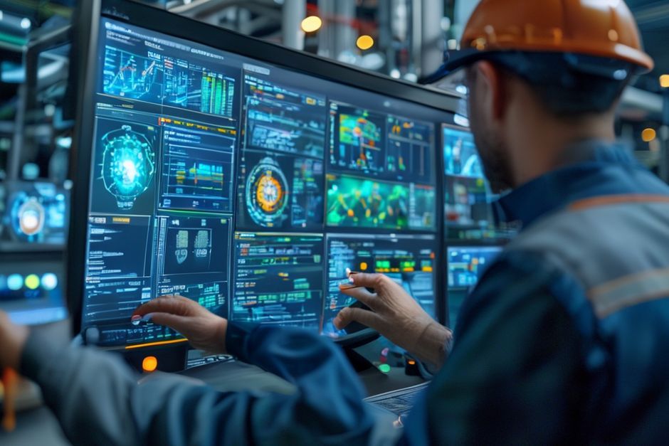 An engineer using advanced SCADA software to integrate legacy automation systems at a Gold Coast industrial facility.